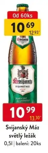Qanto Svijanský Máz světlý ležák nabídka