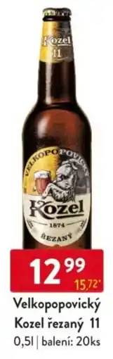 Qanto Velkopopovický Kozel řezaný 11 nabídka