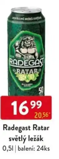 Qanto Radegast Ratar světlý ležák nabídka