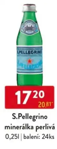 Qanto S.Pellegrino minerálka perlivá nabídka