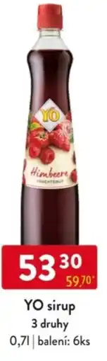 Qanto YO sirup nabídka