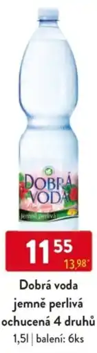 Qanto Dobrá voda jemně perlivá ochucená 4 druhů nabídka