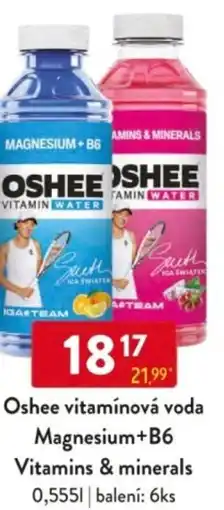 Qanto Oshee vitamínová voda Magnesium+B6 Vitamins & minerals nabídka