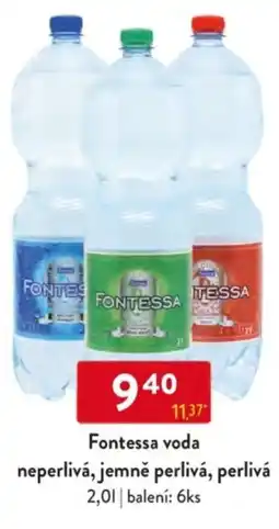 Qanto Fontessa voda neperlivá, jemně perlivá, perlivá nabídka