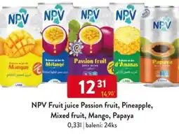 Qanto NPV Fruit juice Passion fruit, Pineapple, Mixed fruit, Mango, Papaya nabídka