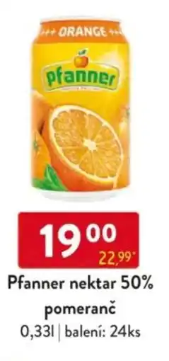 Qanto Pfanner nektar 50% pomeranč nabídka