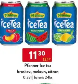 Qanto Pfanner Ice tea broskev, meloun, citron nabídka