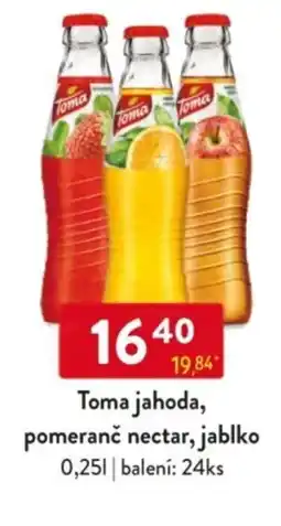 Qanto Toma jahoda, pomeranč nectar, jablko nabídka