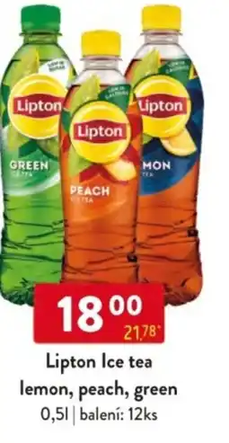 Qanto Lipton Ice tea lemon, peach, green nabídka