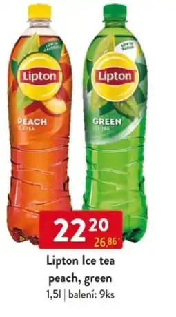 Qanto Lipton Ice tea peach, green nabídka