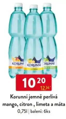 Qanto Korunní jemně perlivá mango, citron, limeta a máta nabídka