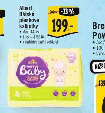 Albert dětské plenkové kalhotky