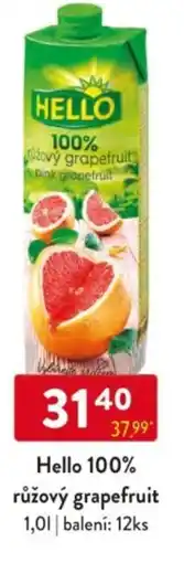 Qanto Hello 100% růžový grapefruit nabídka
