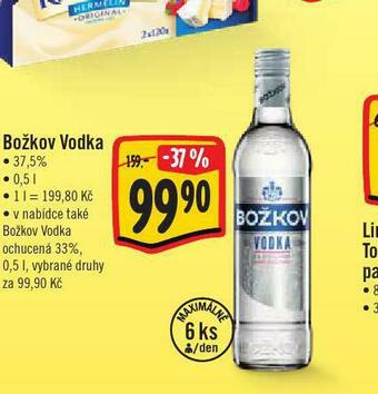 Jip Božkov vodka nabídka