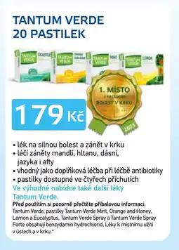 Lékárna AGEL Tantum Verde nabídka