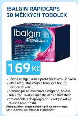 Lékárna AGEL Ibalgin Rapidcaps nabídka
