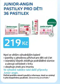 Lékárna AGEL Junior-Angin pastilky pro děti 36 pastilek nabídka