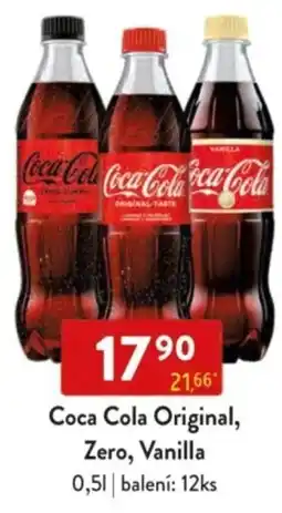 Qanto Coca Cola Original, Zero, Vanilla nabídka