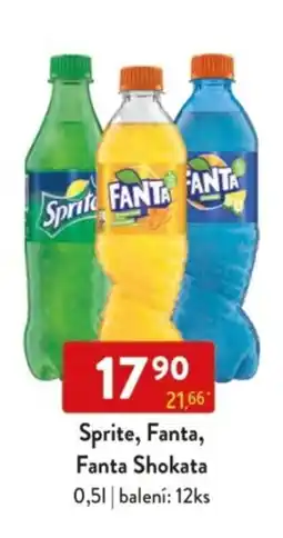 Qanto Sprite, Fanta, Fanta Shokata nabídka