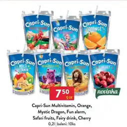 Qanto Capri-Sun Multivitamin, Orange, Mystic Dragon, Fun alarm, Safari fruits, Fairy drink, Cherry nabídka