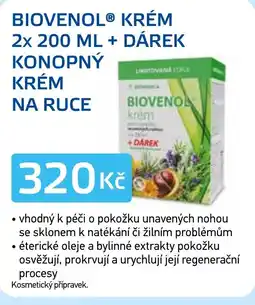 Lékárna AGEL Biovenol® Krém 2x 200 ml + dárek konopný krém na ruce nabídka