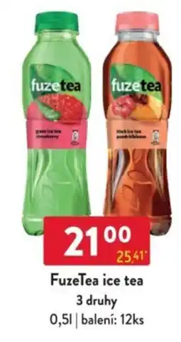 Qanto FuzeTea ice tea 3 druhy nabídka