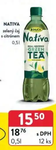 Qanto NATIVA zelený čaj s citrónem nabídka