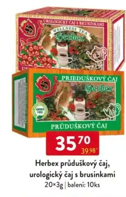 Qanto Herbex průduškový čaj, urologický čaj s brusinkami nabídka