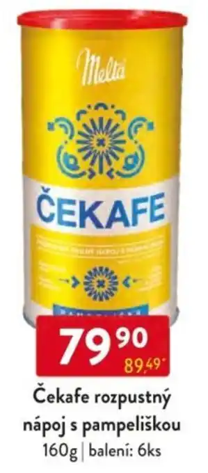 Qanto Čekafe rozpustný nápoj s pampeliškou nabídka