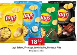 Qanto Lay's Solené, Fromage, Jarní cibulka, Barbecue Ribs nabídka