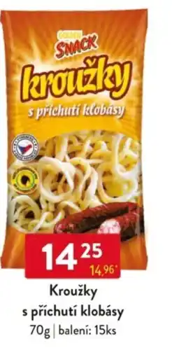 Qanto Kroužky s příchutí klobásy nabídka