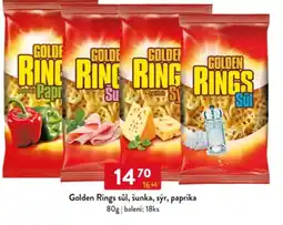 Qanto Golden Rings sůl, šunka, sýr, paprika nabídka
