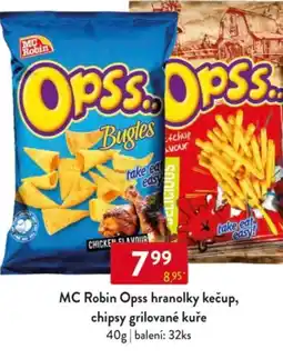 Qanto MC Robin Opss hranolky kečup, chipsy grilované kuře nabídka