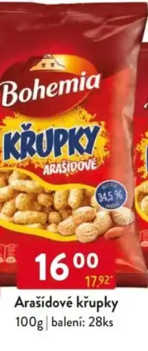 Qanto Bohemia Arašídové křupky nabídka