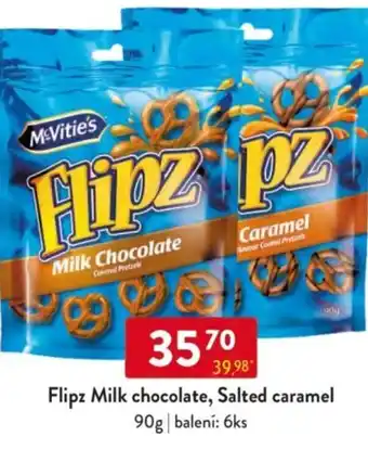 Qanto Flipz Milk chocolate, Salted caramel nabídka
