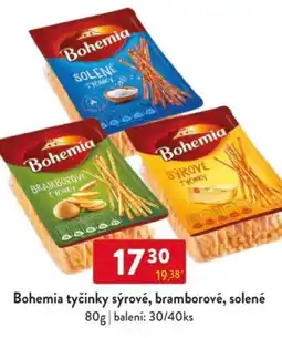 Qanto Bohemia tyčinky sýrové, bramborové, solené nabídka