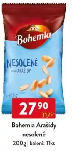 Qanto Bohemia Arašídy nesolené nabídka