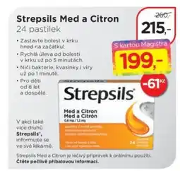 Magistra lékárny Strepsils Med a Citron nabídka