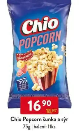 Qanto Chio Popcorn šunka a sýr nabídka