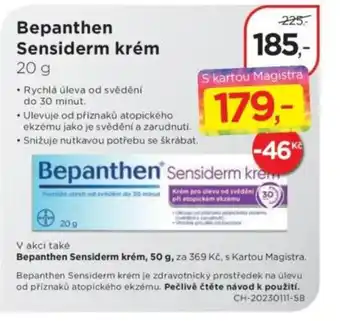 Magistra lékárny Bepanthen Sensiderm krém nabídka