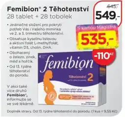 Magistra lékárny Femibion® 2 Těhotenství nabídka