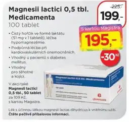 Magistra lékárny Magnesii lactici 0,5 tbl. Medicamenta nabídka