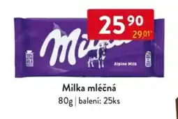 Qanto Milka mléčná nabídka