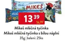 Qanto Mikeš mléčná tyčinka Mikeš mléčná tyčinka s bílou náplní nabídka