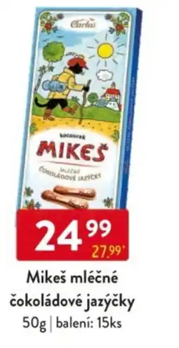 Qanto Mikeš mléčné čokoládové jazýčky nabídka