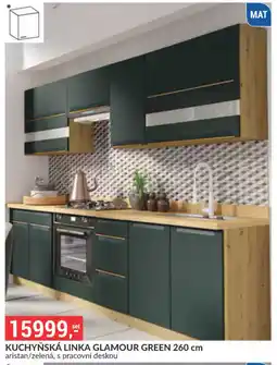 Baumax Kuchyňská linka Glamour green nabídka