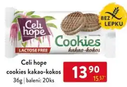 Qanto Celi hope cookies kakao-kokos nabídka