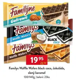 Qanto Familys Waffle Wafers black coco, čokoláda, slaný karamel nabídka