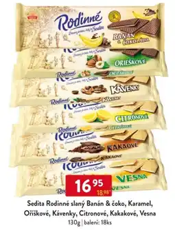 Qanto Sedita Rodinné slaný Banán & čoko, Karamel, Oříškové, Kávenky, Citronové, Kakakové, Vesna nabídka