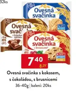 Qanto Ovesná svačinka s kokosem, s čokoládou, s brusnicemi nabídka